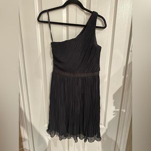 EUC club Monaco pleated one shoulder dress